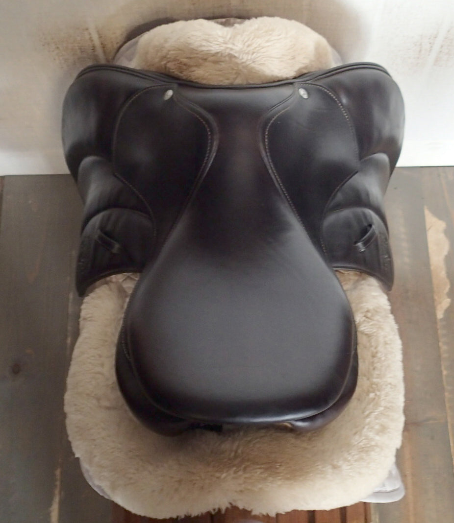 15.5" Voltaire Welli Saddle - Full Buffalo - 2017 - 00 Flaps - 4.75" dot to dot - XFIN Panels (053)