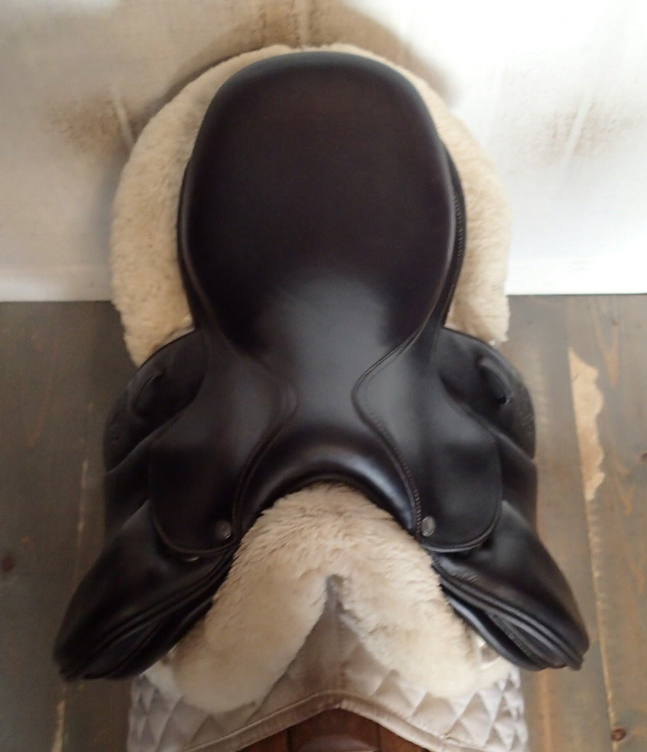 15.5" Voltaire Welli Saddle - Full Buffalo - 2017 - 00 Flaps - 4.75" dot to dot - XFIN Panels (053)