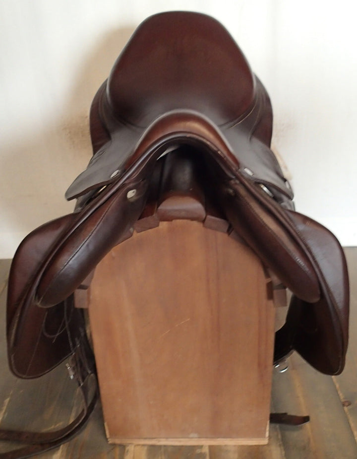 18" Antares Monoflap Saddle - Full Buffalo - 2017 - 3N Flaps - 5" dot to dot (054)