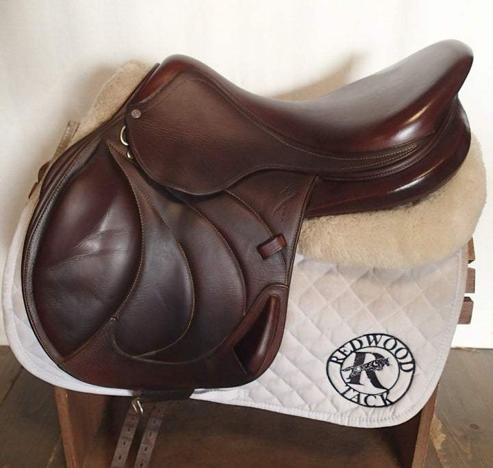 18" Antares Monoflap Saddle - Full Buffalo - 2017 - 3N Flaps - 5" dot to dot (054)