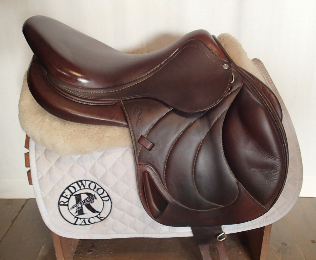 18" Antares Monoflap Saddle - Full Buffalo - 2017 - 3N Flaps - 5" dot to dot (054)