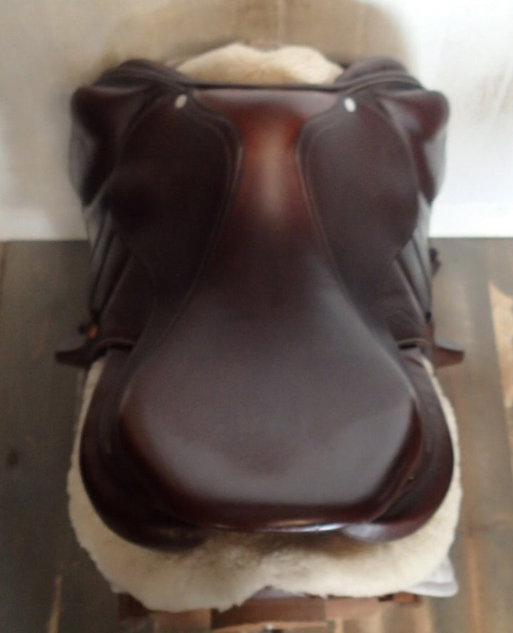 18" Antares Monoflap Saddle - Full Buffalo - 2017 - 3N Flaps - 5" dot to dot (054)