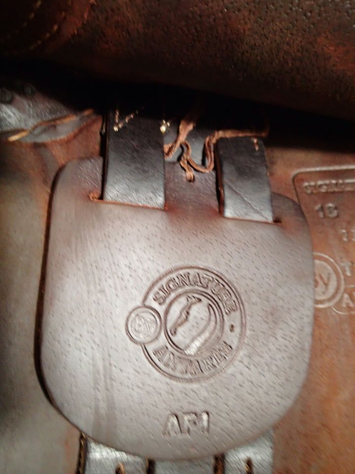 18" Antares Signature Saddle - Full Calfskin - 2023 - 3A Flaps - 4.5" dot to dot (056)