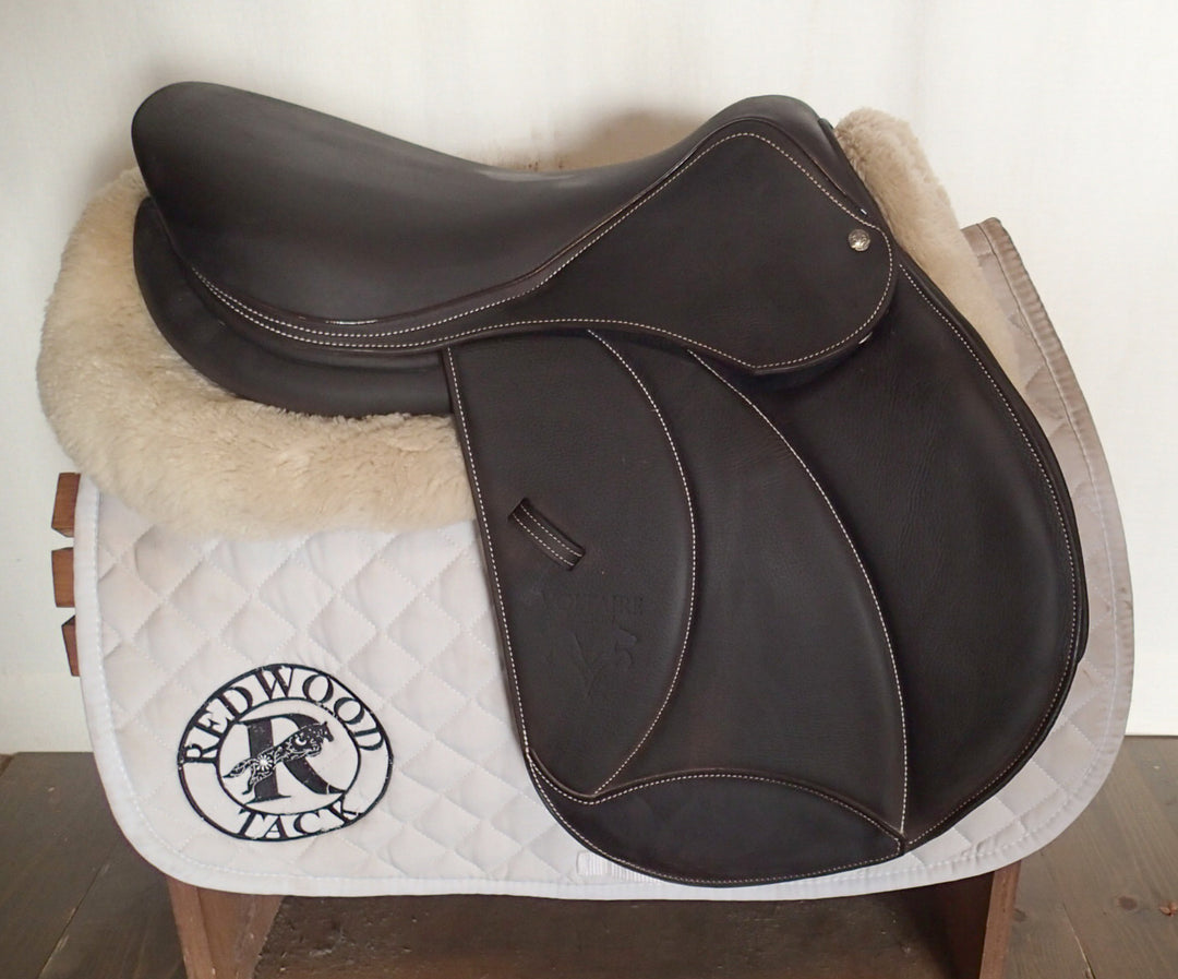 17" Voltaire Palm Beach Saddle - Full Buffalo - 2025 - 2 Flaps - 5" dot to dot - XFIN Panels (059)