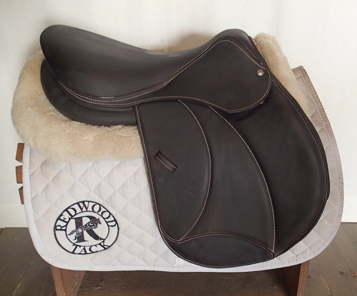 17" Voltaire Palm Beach Saddle - Full Buffalo - 2025 - 2 Flaps - 5" dot to dot - XFIN Panels (059)