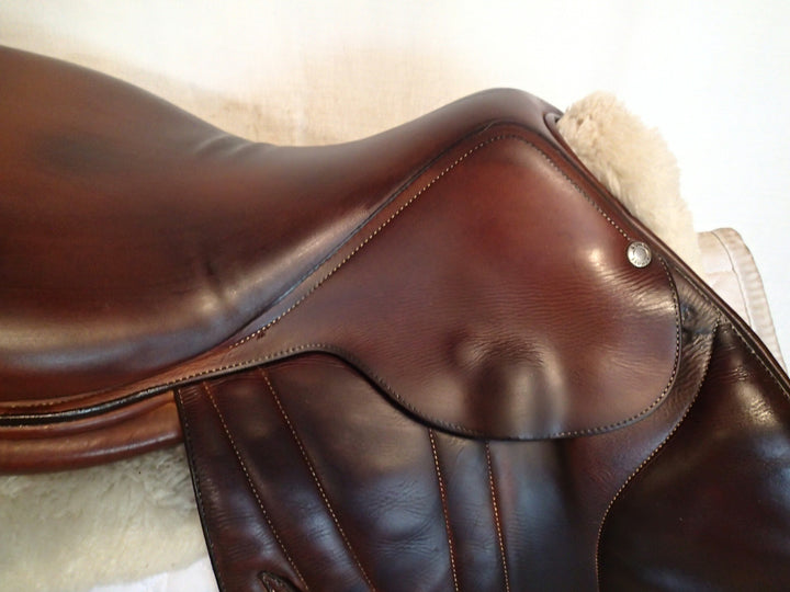 18" Butet Premium Saddle - Full Calfskin - 2014 - M Seat - 2 Flaps - 4.25" dot to dot