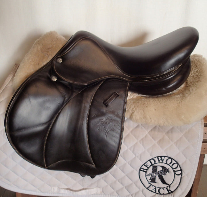 16" Voltaire Welli Saddle - Full Buffalo - 2019 - 0A Flaps - 4.75" dot to dot - XFIN Panels (062)