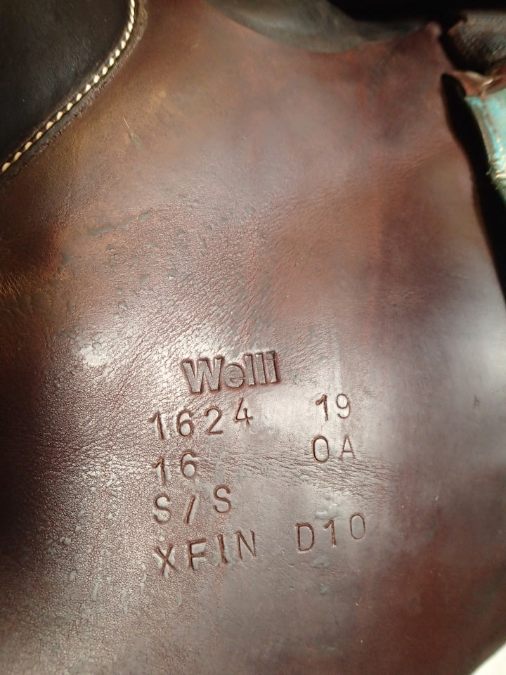 16" Voltaire Welli Saddle - Full Buffalo - 2019 - 0A Flaps - 4.75" dot to dot - XFIN Panels (062)