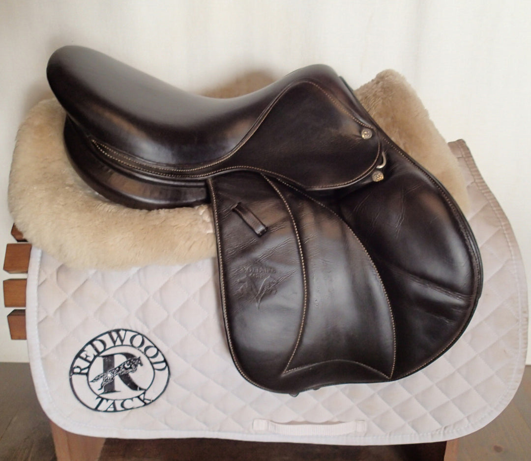 16" Voltaire Welli Saddle - Full Buffalo - 2019 - 0A Flaps - 4.75" dot to dot - XFIN Panels (062)