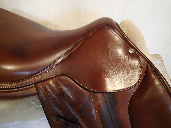 17" Butet Premium Saddle - Full Calfskin - 2014 - L Seat - 0.5 Flaps - 4.25" dot to dot