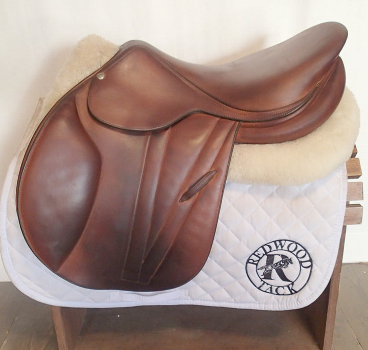 17" Butet Premium Saddle - Full Calfskin - 2018 - L Seat - 2 Flaps - 4.5" dot to dot