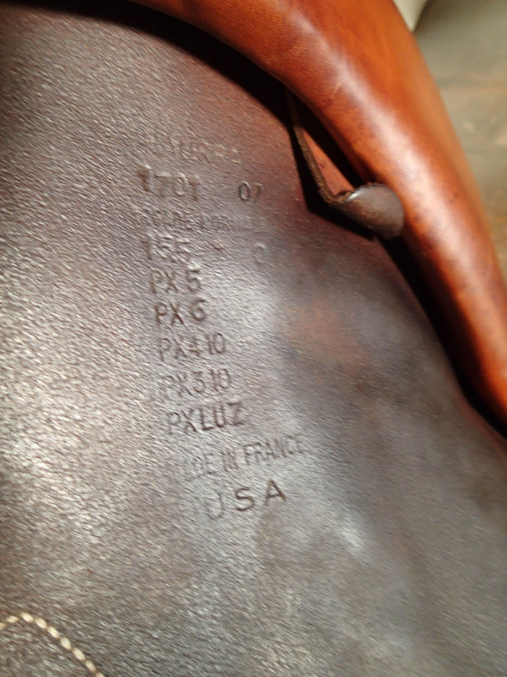15.5" Devoucoux Huarra Saddle - Full Buffalo - 2007 - 0 Flaps - 4.5" dot to dot (073)
