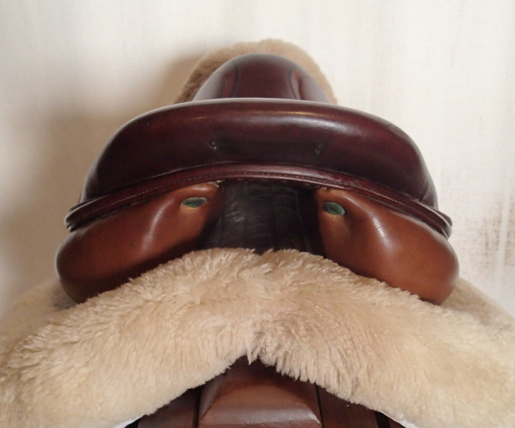 15.5" Devoucoux Huarra Saddle - Full Buffalo - 2007 - 0 Flaps - 4.5" dot to dot (073)