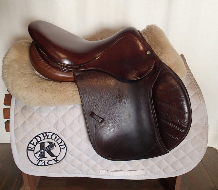 15.5" Devoucoux Huarra Saddle - Full Buffalo - 2007 - 0 Flaps - 4.5" dot to dot (073)