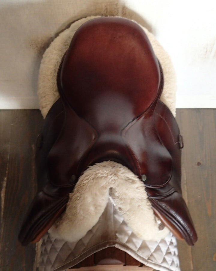 15.5" Devoucoux Huarra Saddle - Full Buffalo - 2007 - 0 Flaps - 4.5" dot to dot (073)