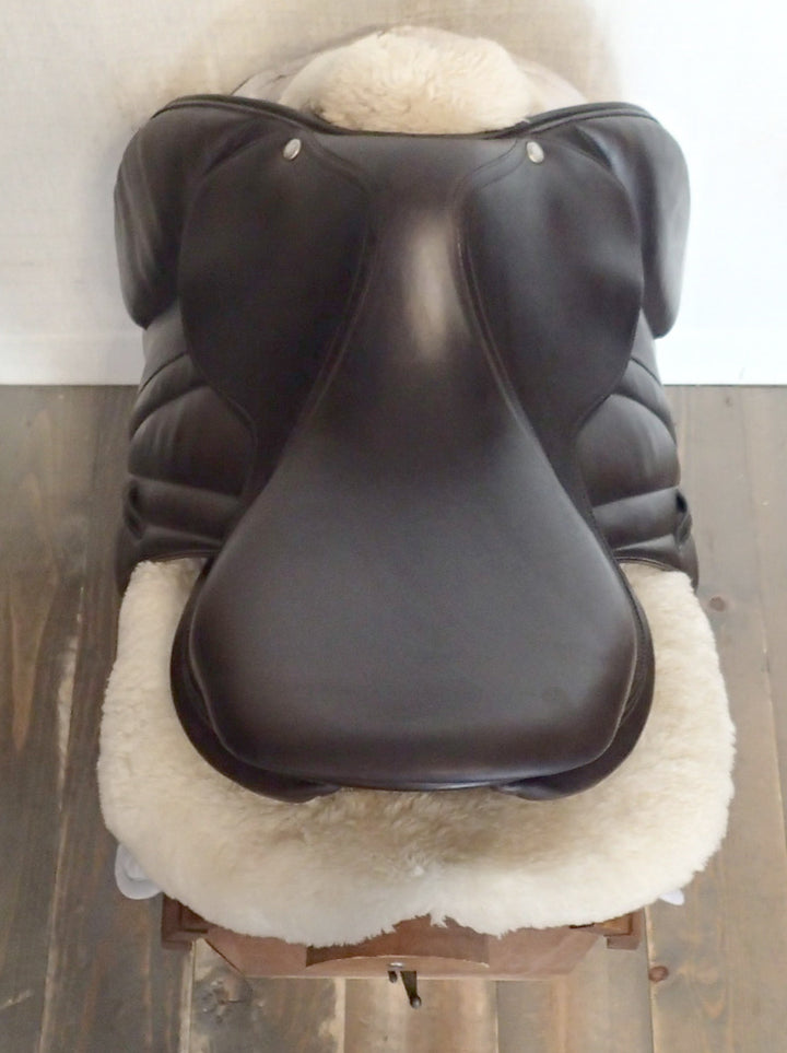 16" Butet Premium Saddle - 2020 - Wool Flocked - Full Calfskin - M Seat - 2L Flaps - 4.25" dot to dot