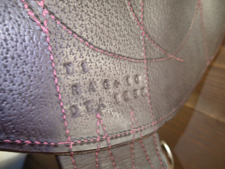 17.5" Antares Contact Monoflap Saddle - Full Buffalo - 2023 - 3A Flaps - 4.75" dot to dot (061)