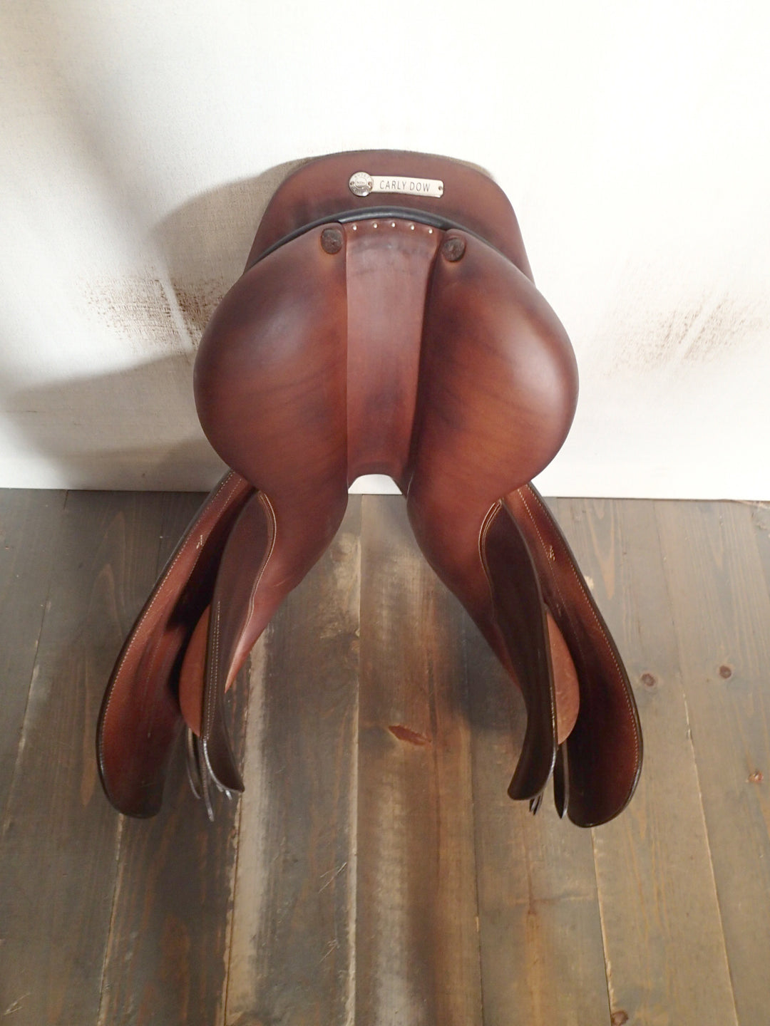 17.5" Butet Premium Saddle - Full Calfskin - 2020 - M Seat - 2.25 Flaps - 4.25" dot to dot (077)
