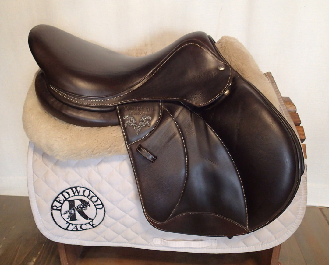 17" Voltaire Stuttgart Saddle - Full Buffalo - 2022 - 2A Flaps - 4.75" dot to dot - Pro Panels (080)