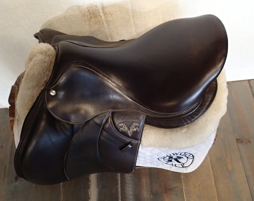 17" Voltaire Stuttgart Saddle - Full Buffalo - 2022 - 2A Flaps - 4.75" dot to dot - Pro Panels (080)
