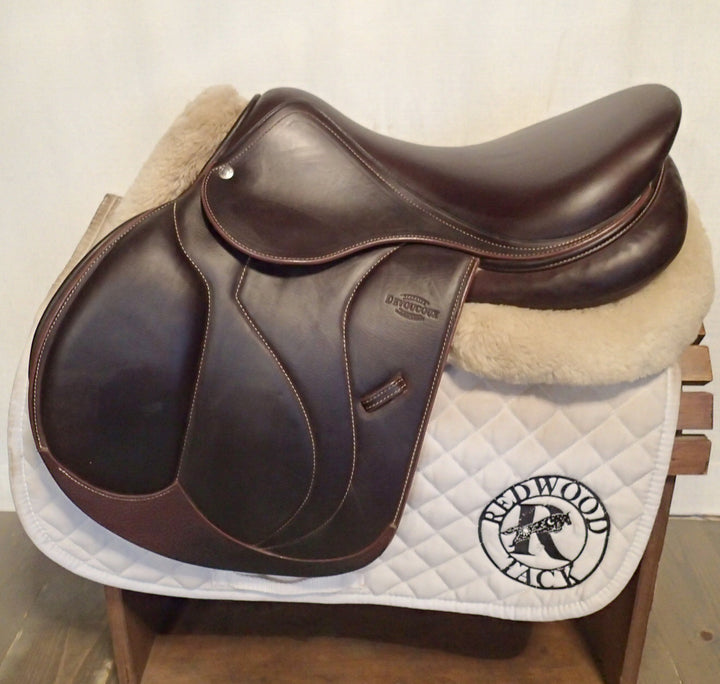 17" Devoucoux Biarritz O Saddle - Full Buffalo - 2023 - 3A Flaps - 4.5" dot to dot (081)