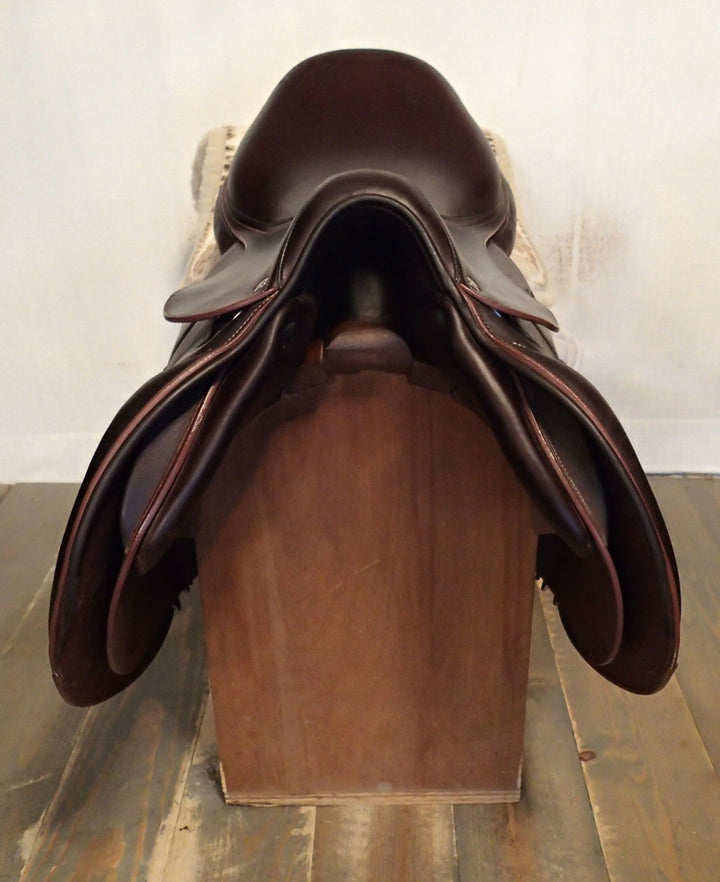 17" Devoucoux Biarritz O Saddle - Full Buffalo - 2023 - 3A Flaps - 4.5" dot to dot (081)