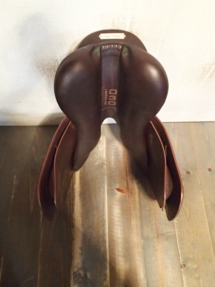 17" Devoucoux Biarritz O Saddle - Full Buffalo - 2023 - 3A Flaps - 4.5" dot to dot (081)