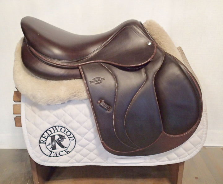 17" Devoucoux Biarritz O Saddle - Full Buffalo - 2023 - 3A Flaps - 4.5" dot to dot (081)