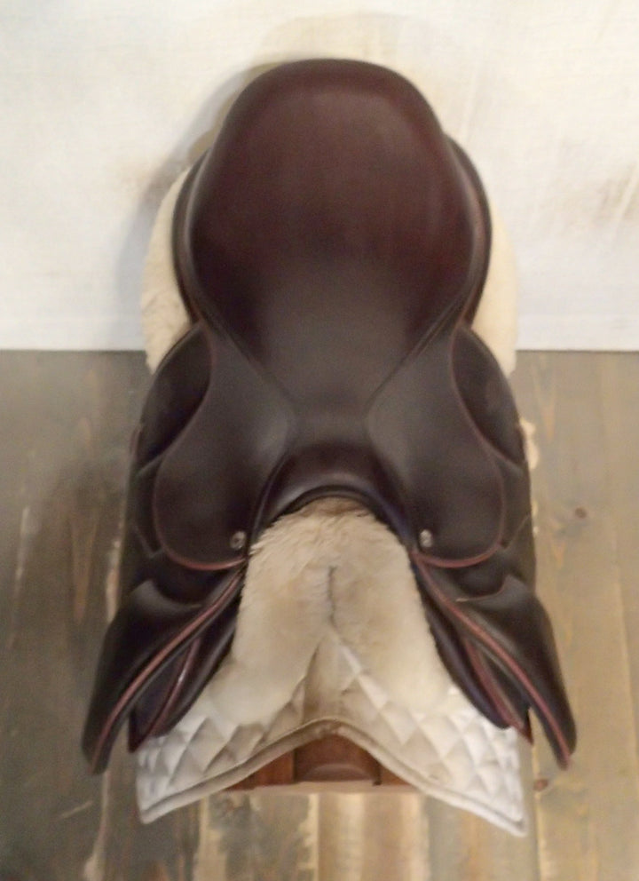 17" Devoucoux Biarritz O Saddle - Full Buffalo - 2023 - 3A Flaps - 4.5" dot to dot (081)