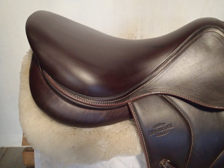 17" Devoucoux Biarritz O Saddle - Full Buffalo - 2023 - 3A Flaps - 4.5" dot to dot (081)