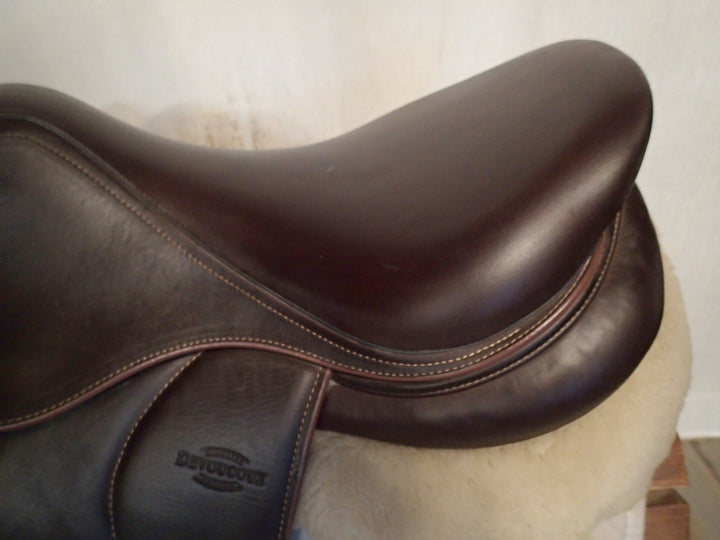 17" Devoucoux Biarritz O Saddle - Full Buffalo - 2023 - 3A Flaps - 4.5" dot to dot (081)