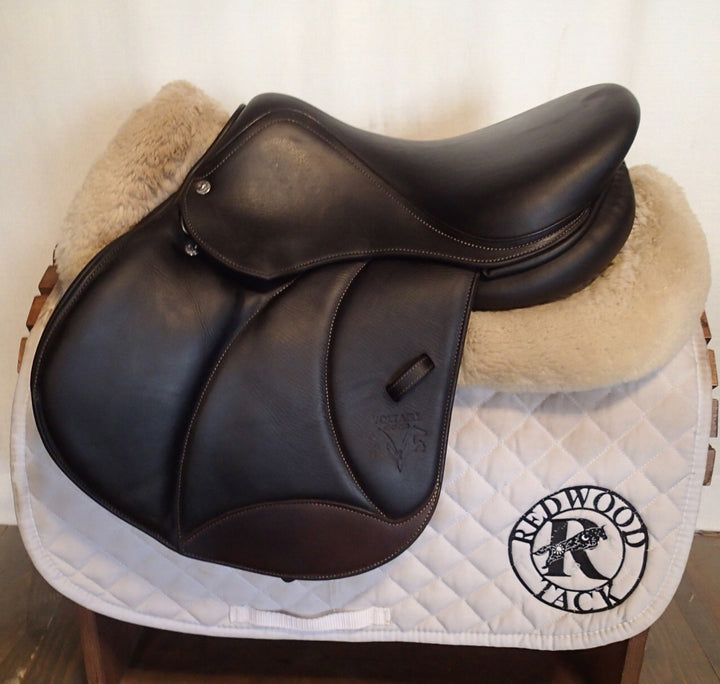 15.5" Voltaire Palm Beach Saddle - Full Buffalo - 2021 - 0A Flaps - 4.75" dot to dot - XFIN Panels (082)