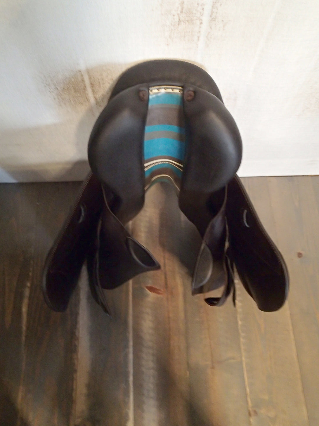 15.5" Voltaire Palm Beach Saddle - Full Buffalo - 2021 - 0A Flaps - 4.75" dot to dot - XFIN Panels (082)