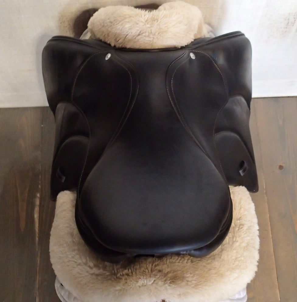 15.5" Voltaire Palm Beach Saddle - Full Buffalo - 2021 - 0A Flaps - 4.75" dot to dot - XFIN Panels (082)