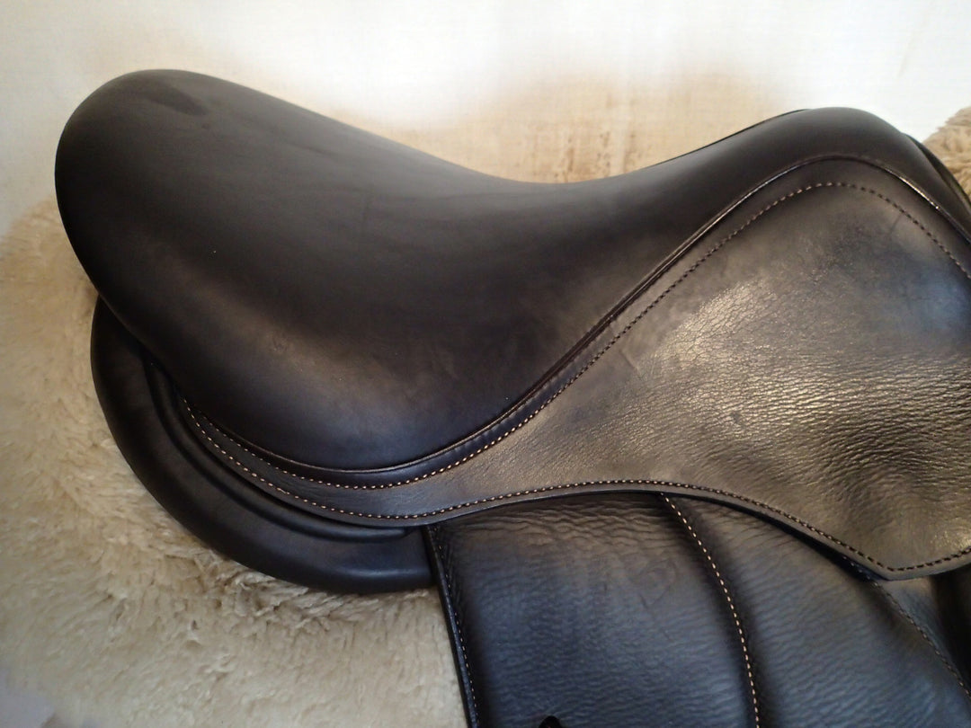 15.5" Voltaire Palm Beach Saddle - Full Buffalo - 2021 - 0A Flaps - 4.75" dot to dot - XFIN Panels (082)