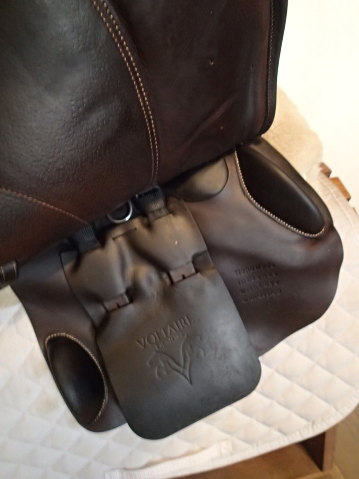 15.5" Voltaire Palm Beach Saddle - Full Buffalo - 2021 - 0A Flaps - 4.75" dot to dot - XFIN Panels (082)