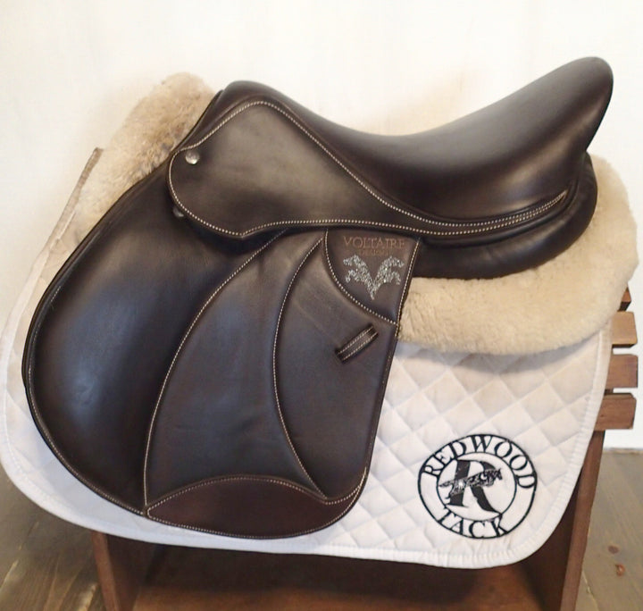 17" Voltaire Stuttgart Saddle - Full Buffalo - 2022 - 2A Flaps - 4.75" dot to dot - Pro Panels (083)