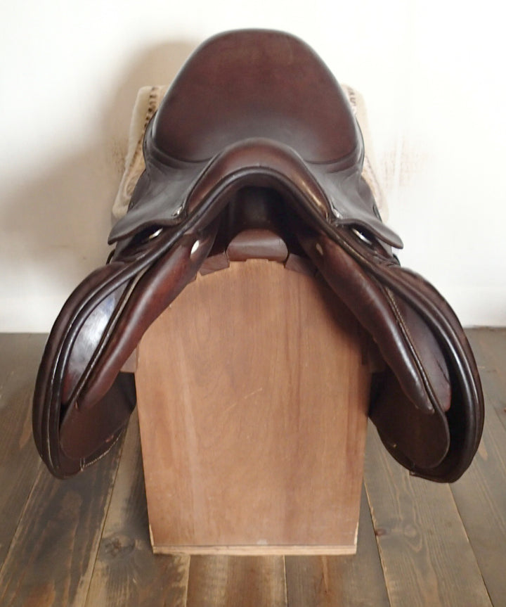 16.5" Antares Skylla Saddle - Full Buffalo - 2021 - 1N Flaps - 5" dot to dot (086)