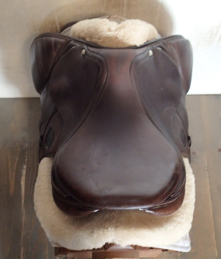 16.5" Antares Skylla Saddle - Full Buffalo - 2021 - 1N Flaps - 5" dot to dot (086)