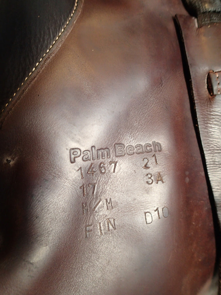 17" Voltaire Palm Beach Saddle - Full Buffalo - 2021 - 3A Flaps - 4.75" dot to dot - FIN Panels (089)