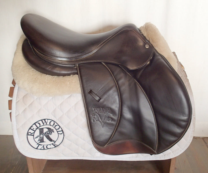 17" Voltaire Palm Beach Saddle - Full Buffalo - 2021 - 3A Flaps - 4.75" dot to dot - FIN Panels (089)
