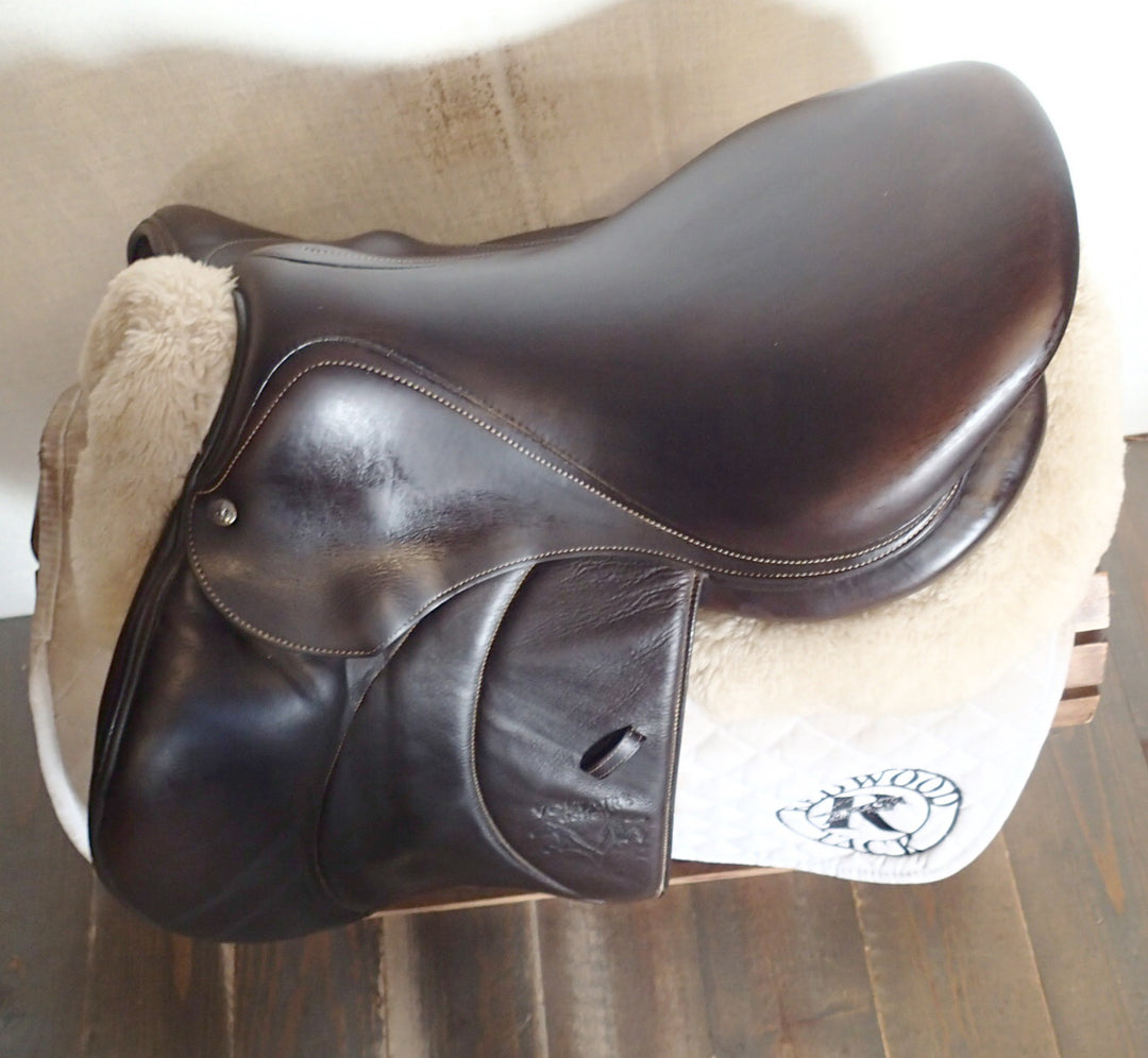 17" Voltaire Palm Beach Saddle - Full Buffalo - 2021 - 3A Flaps - 4.75" dot to dot - FIN Panels (089)