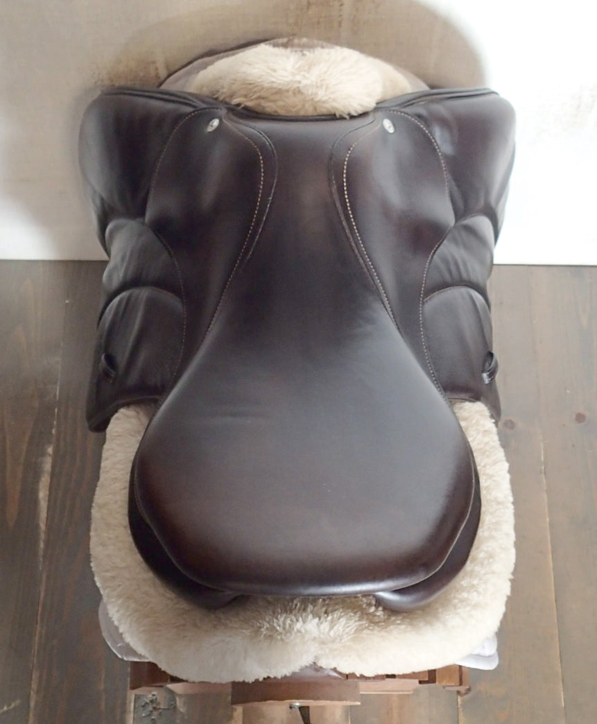 17" Voltaire Palm Beach Saddle - Full Buffalo - 2021 - 3A Flaps - 4.75" dot to dot - FIN Panels (089)