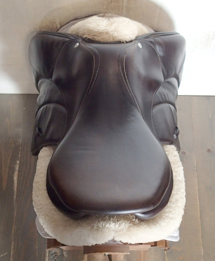 17" Voltaire Palm Beach Saddle - Full Buffalo - 2021 - 3A Flaps - 4.75" dot to dot - FIN Panels (089)