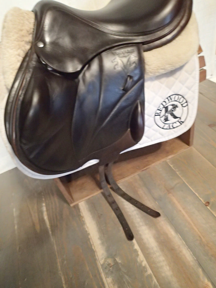 18" Voltaire Lexington Monoflap Saddle - Full Buffalo - 2013 - 2AAA Flaps - 4.75" dot to dot - Pro Panels (091)