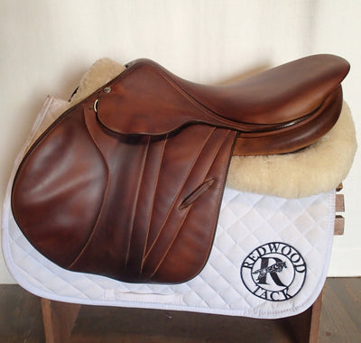 18" Butet Premium Saddle - Full Calfskin - 2015 - P Seat - 2.5 Flaps - 4.25" dot to dot