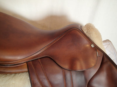 18" Butet Premium Saddle - Full Calfskin - 2015 - P Seat - 2.5 Flaps - 4.25" dot to dot