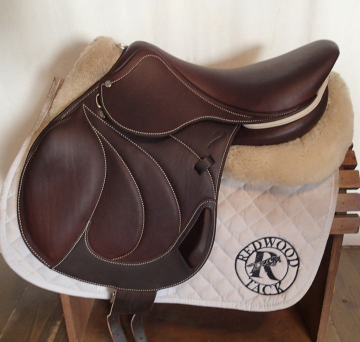17" Antares Active + Monoflap Saddle - BRAND NEW - Full Buffalo - 2025 - 2AB Flaps - 4.5" dot to dot (093)