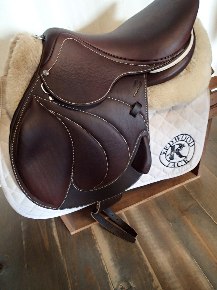 17" Antares Active + Monoflap Saddle - BRAND NEW - Full Buffalo - 2025 - 2AB Flaps - 4.5" dot to dot (093)