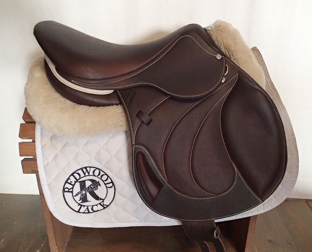 17" Antares Active + Monoflap Saddle - BRAND NEW - Full Buffalo - 2025 - 2AB Flaps - 4.5" dot to dot (093)